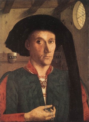  Photograph - Portrait of Edward Grimston   1446 by Christus, Petrus