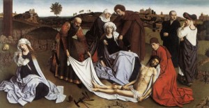  Photograph - The Lamentation   1455-60 by Christus, Petrus