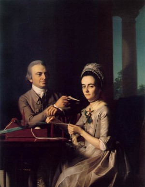 Oil copley, john singleton Painting - Mr. and Mrs. Thomas Mifflin   1773 by Copley, John Singleton