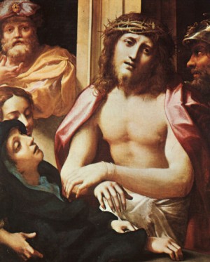 Oil correggio Painting - Ecce Homo by Correggio
