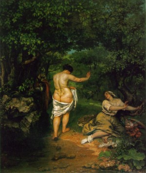  Photograph - The Bathers  1853 by Courbet, Gustave