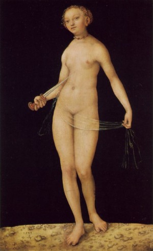 Oil cranach, lucas the elder Painting - Lucretia  1533 by Cranach, Lucas the Elder