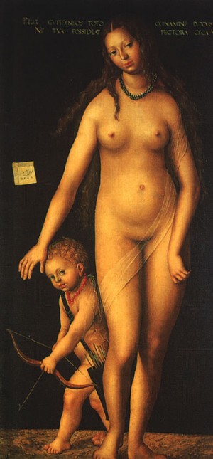 Oil cranach, lucas the elder Painting - Venus and Cupid    1509 by Cranach, Lucas the Elder