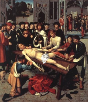 Oil david, gerard Painting - The Judgment of Cambyses (right panel)   1498 by David, Gerard