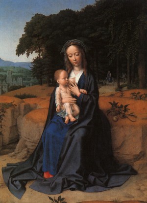 Oil david, gerard Painting - The Rest on the Flight into Egypt by David, Gerard