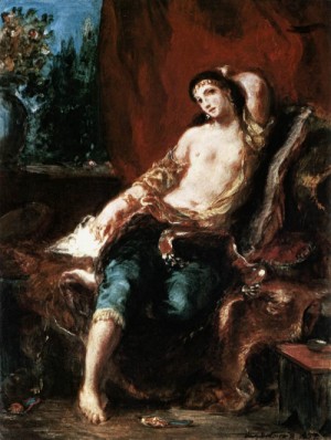  Photograph - Odalisque   1857 by Delacroix, Eugene