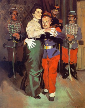 Oil derain, andre Painting - Bal des soldats a Suresnes, 1903 by Derain, Andre