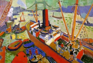 Oil derain, andre Painting - The Pool of London  1906 by Derain, Andre