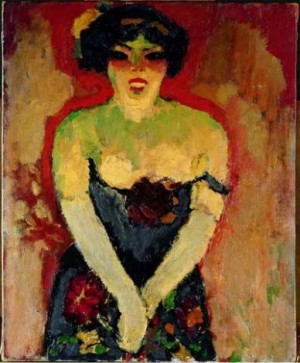 Oil dongen, kees van ar Painting - Portrait of a Cabaret Singer 1908 by Dongen, Kees van AR