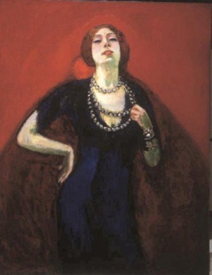 Oil portrait Painting - Portrait of the Artists Wife 1910 by Dongen, Kees van AR