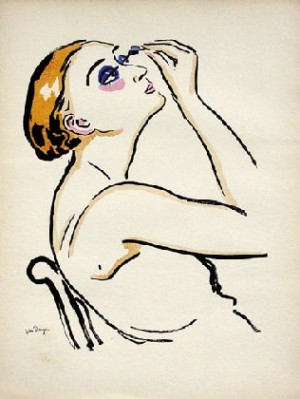 Oil dongen, kees van ar Painting - Rimmel 1923 by Dongen, Kees van AR