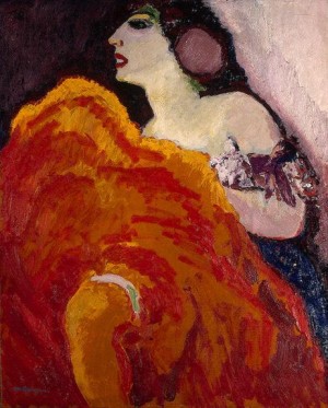 Oil red Painting - The Red Dancer 1907 by Dongen, Kees van AR