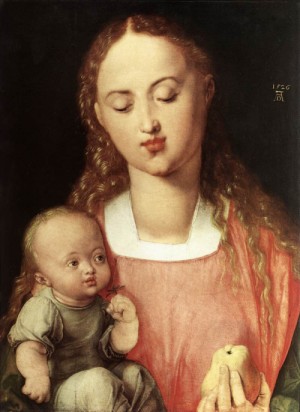 Oil madonna Painting - Madonna and Child with the Pear    1526 by Durer, Albrecht