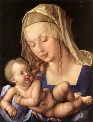 Oil durer, albrecht Painting - Madonna of the Pear   1512 by Durer, Albrecht