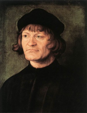 Oil portrait Painting - Portrait of a Cleric   1516 by Durer, Albrecht