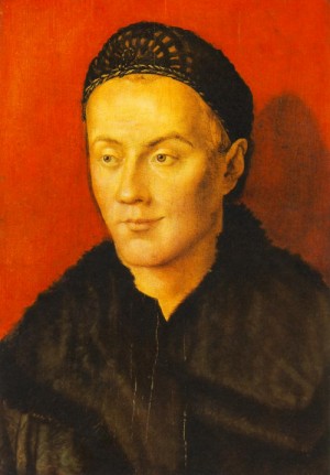 Oil portrait Painting - Portrait of a Man    c. 1504 by Durer, Albrecht