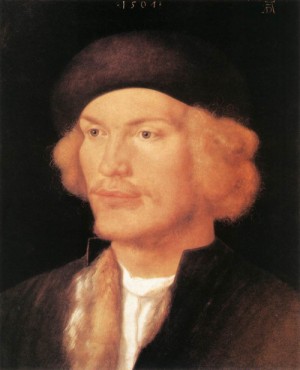 Oil durer, albrecht Painting - Portrait of a Young Man   1507 by Durer, Albrecht