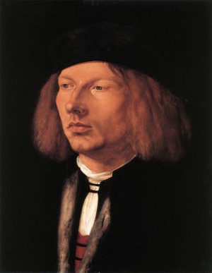 Oil portrait Painting - Portrait of Burkard von Speyer   1506 by Durer, Albrecht