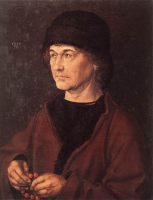 Oil durer, albrecht Painting - Portrait of Durer's Father   1490 by Durer, Albrecht
