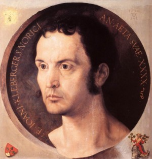 Oil portrait Painting - Portrait of Johannes Kleberger   1526 by Durer, Albrecht