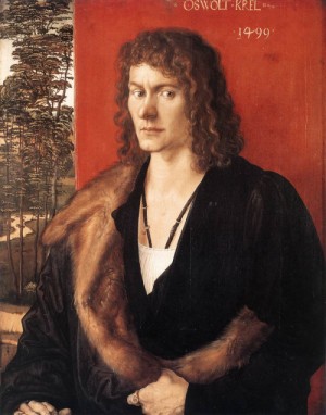 Oil durer, albrecht Painting - Portrait of Oswolt Krel   1499 by Durer, Albrecht