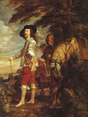 Oil dyck, anthony van Painting - Charles I, King of England at the Hunt   1635 by Dyck, Anthony van