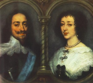 Oil dyck, anthony van Painting - Charles I of England and Henrietta of France by Dyck, Anthony van