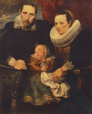 Oil dyck, anthony van Painting - Family Portrait    1618-20 by Dyck, Anthony van