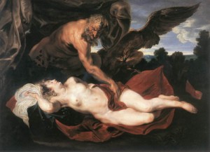 Oil dyck, anthony van Painting - Jupiter and Antiope by Dyck, Anthony van