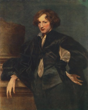 Oil dyck, anthony van Painting - Self-Portrait   1625-30 by Dyck, Anthony van