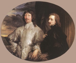  Photograph - Sir Endymion Porter and the Artist    1632-41 by Dyck, Anthony van