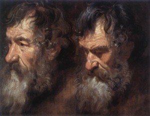 Oil dyck, anthony van Painting - Studies of a Man's Head by Dyck, Anthony van