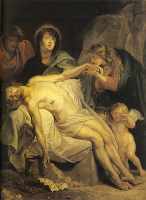 Oil dyck, anthony van Painting - The Lamentation   1618-20 by Dyck, Anthony van