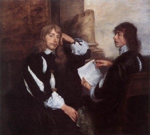  Photograph - Thomas Killigrew and  William, Lord Croft    1638 by Dyck, Anthony van