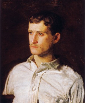 Oil eakins, thomas Painting - Portrait of Douglass Morgan Hall  c.1889 by Eakins, Thomas