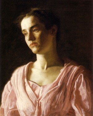 Oil eakins, thomas Painting - Portrait of Maud Cook  1895 by Eakins, Thomas