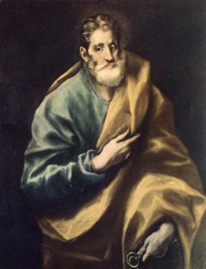  Photograph - Apostle St Peter   1610-14 by El Greco