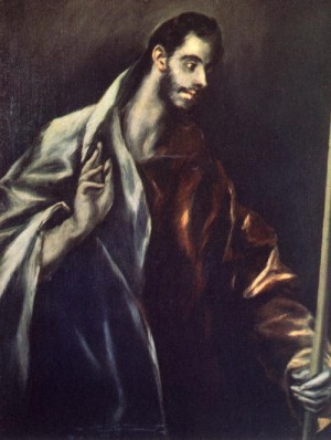  Photograph - Apostle St Thomas   1610-14 by El Greco