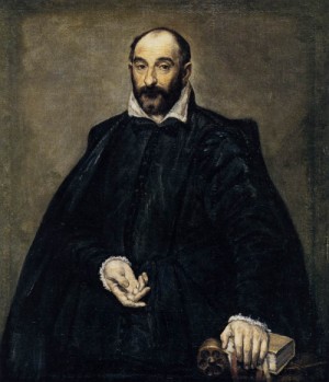 Oil el greco Painting - Portrait of a Man    c. 1575 by El Greco