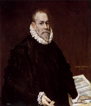 Oil el greco Painting - Portrait of Doctor Rodrigo de la Fuente    1588-89 by El Greco
