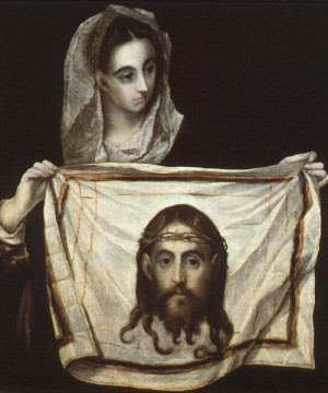 Oil el greco Painting - St. Veronica. by El Greco