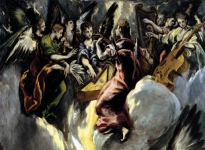 Oil annunciation Painting - The Annunciation (detail)   1596-1600 by El Greco