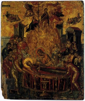 Oil el greco Painting - The Dormition of the Virgin  before 1567 by El Greco