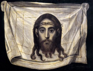 Oil el greco Painting - The Veil of St Veronica  1580-82 by El Greco