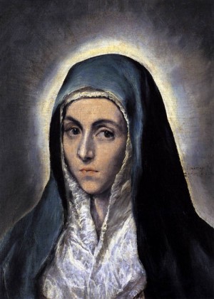  Photograph - The Virgin Mary  1590s by El Greco