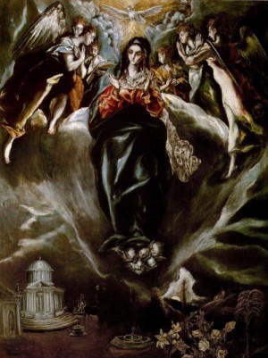 Oil el greco Painting - The Virgin of the Immaculate Conception   1605-10 by El Greco