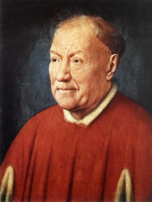 Oil eyck, jan van Painting - Portrait of Cardinal Niccolò Albergati   1431-32 by Eyck, Jan van