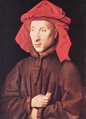  Photograph - Portrait of Giovanni Arnolfini   c. 1435 by Eyck, Jan van