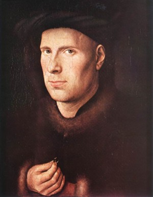Oil eyck, jan van Painting - Portrait of Jan de Leeuw    1436 by Eyck, Jan van