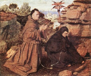 Oil eyck, jan van Painting - Stigmatization of St Francis   1428-29 by Eyck, Jan van
